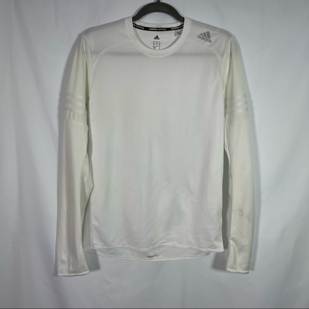 Adidas Running, Long Sleeve Shirt, Size Small. Sleeves are Glow in the dark.